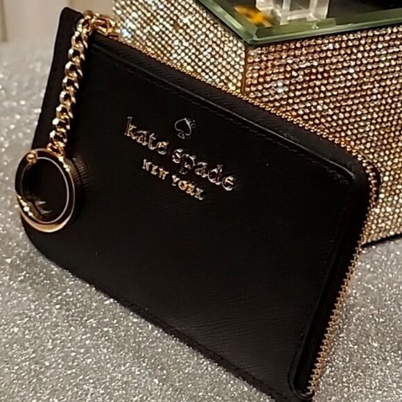 Kate Spade Darcy Medium L Zip Leather Card Holder - Picture 8 of 10